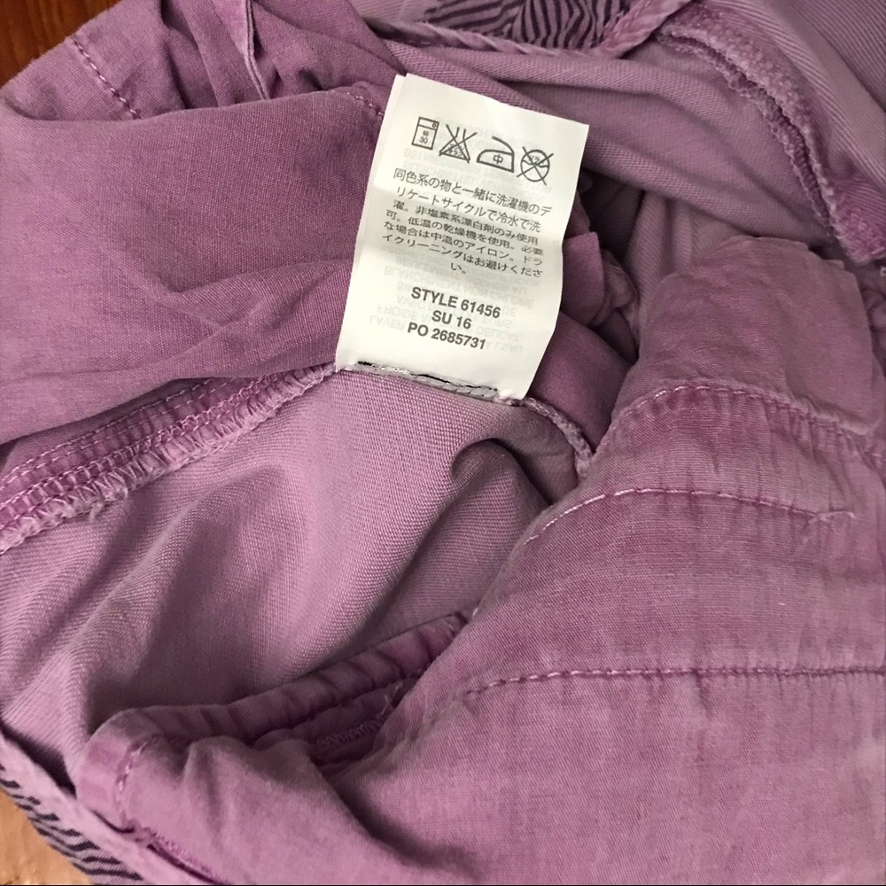💜 J.Crew Purple Chino Shorts Size 0 - Picture 6 of 9